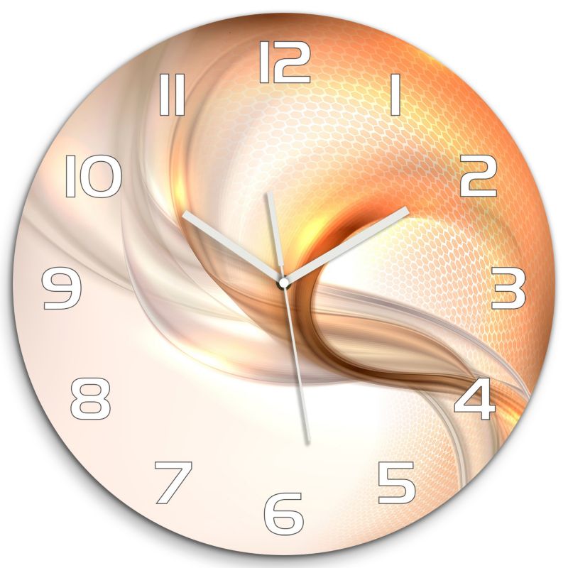 Zegar szklany Tulup Abstrakcyjne tło fi30 cm cichy 1 szt.