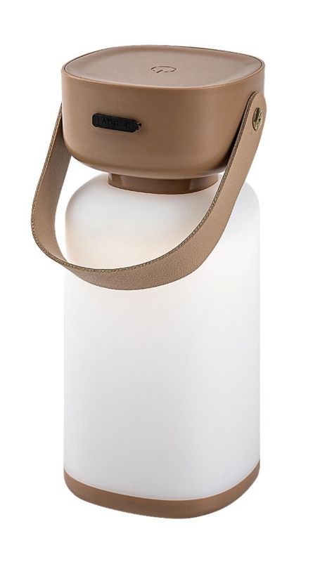 Lampka stołowa Rabalux Funes biało-brązowa LED 3W 2800K-6500K 120lm akumulator IP44 wym: 19 x 8 x 8 cm tworzywo sztuczne - 1 szt.