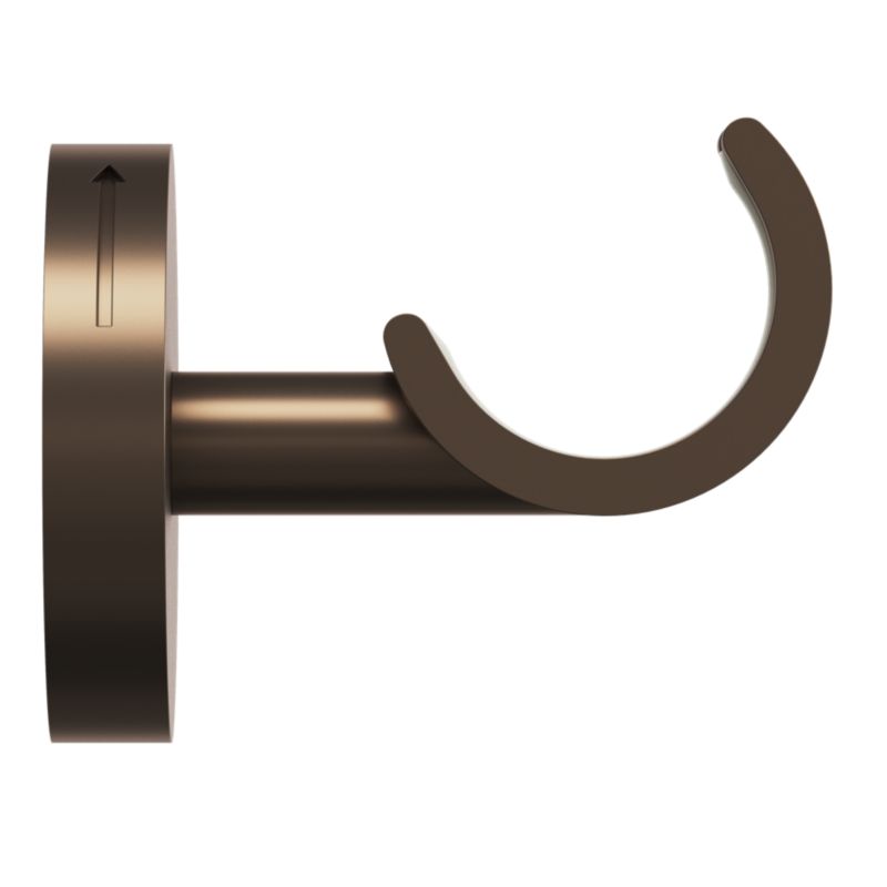 Wspornik ścienny pojedynczy GoodHome Kozani XS 19 - 28 mm brązowy