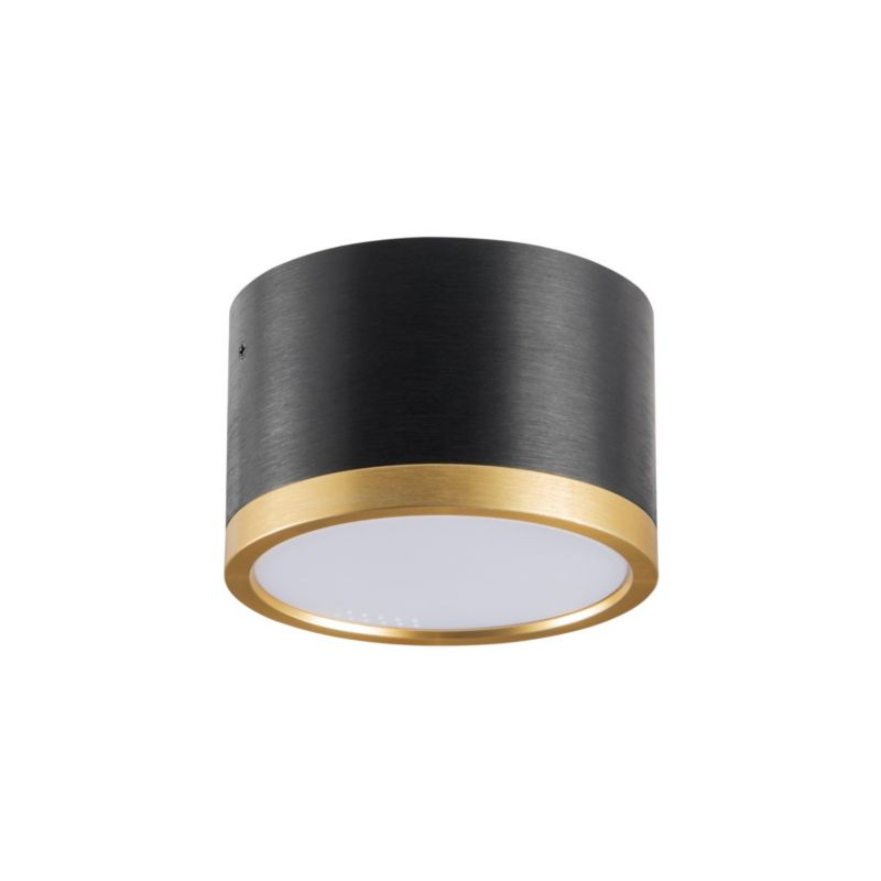 Oprawa sufitowa Polux Mirella czarno-złoty 1 x GX53 x 6W IP20 wym: 5,4 x 8,3 x 8,3 cm - 1 szt.