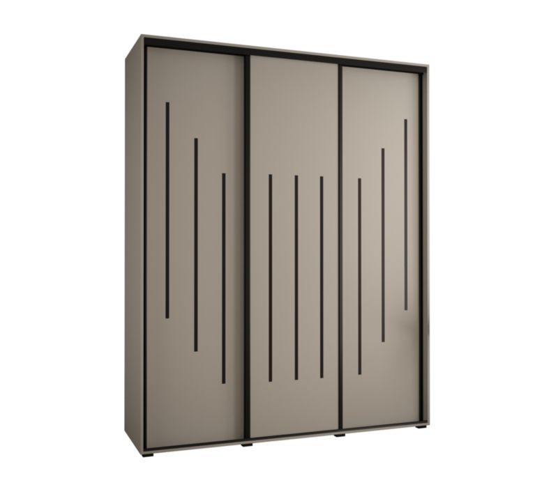 Szafa przesuwna Abiks 60 wysoka Dakota 8 190 kaszmir+kaszmir+czarn 1 szt