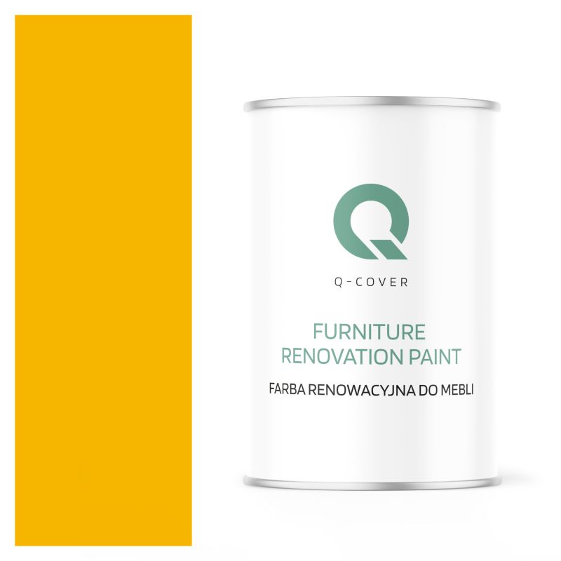 Farba Renowacyjna do Mebli Q-Cover Żółty kadmowy RAL1021 Wysoki Połysk 1L