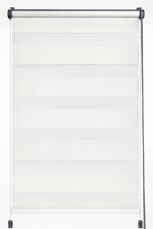 Roleta Dzień i Noc DECORI 100X230 1200 biała, profil Antracyt, 1 szt