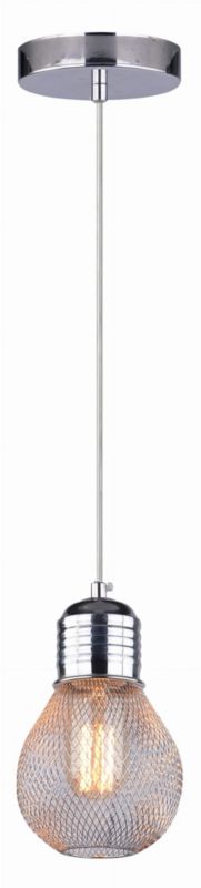 Lampa sufitowa Candellux Gliva chromowana-srebrna wym: 125 x 10 x 10 cm 1xE27 x 60W 1 szt.