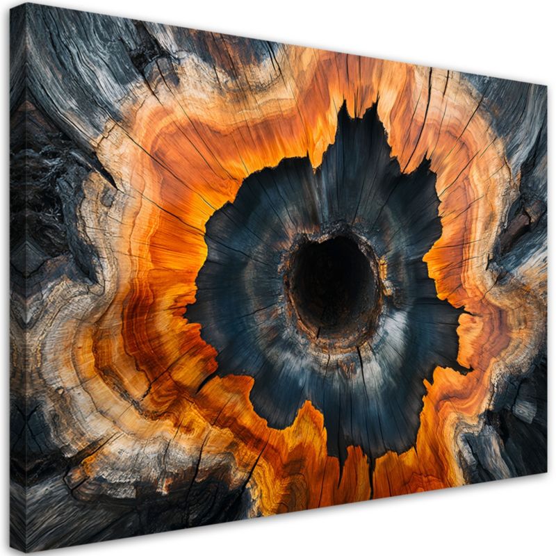 Obraz na płótnie Feeby Drewniane Słoje Natura 90x60cm 1szt