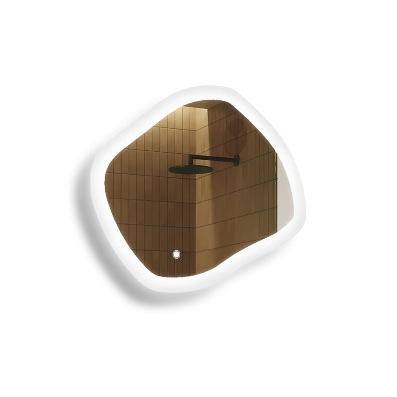 Lustro łazienkowe Artforma LED 74x64cm owalne LED Dual włącznik ROM222 1szt.