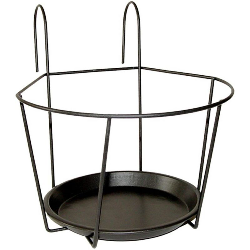 Kwietnik wiszący Esschert Design Metalowy Czarny 18x23x16 cm 1 szt.