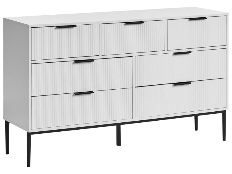 Komoda 7 szuflad Leduc Biały 1 szt.