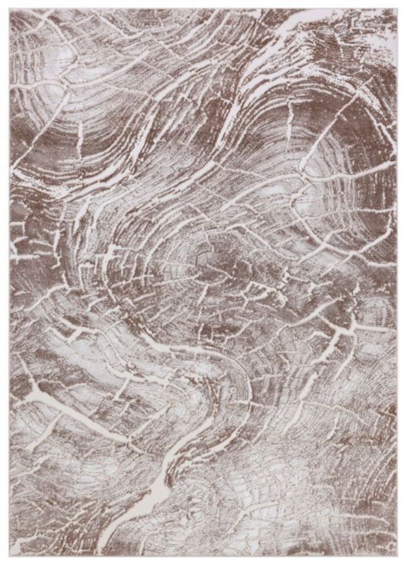 Dywan Wewnętrzny Teramo Marrone Prostokątny Mazovia 140x200cm Beżowy Motyw Abstrakcyjny 1 szt.