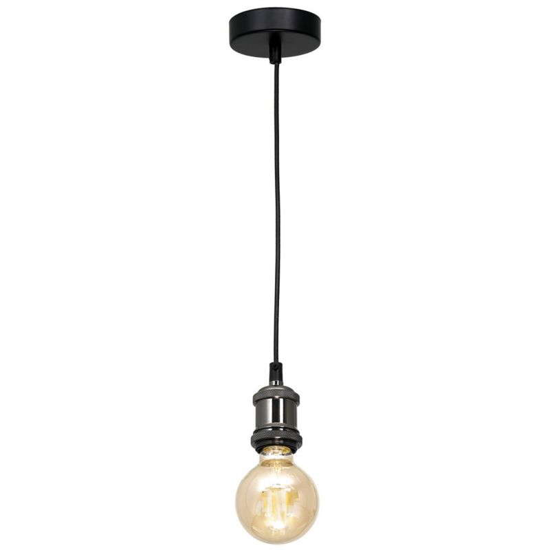 Lampa wisząca Milagro Edison 5158 czarna industrialna 1xE27 x 60W 1 szt.