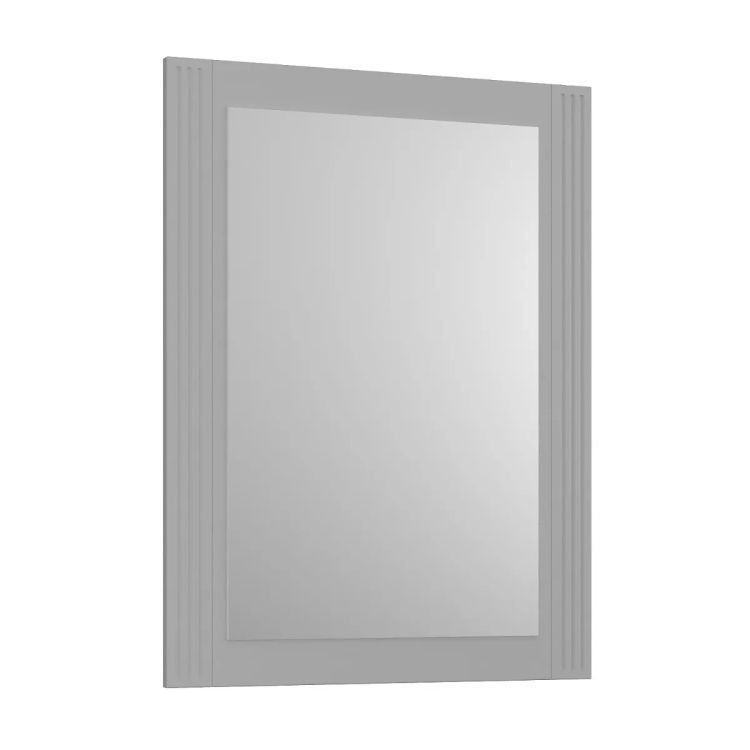 Lustro łazienkowe KROFAM OXFORD 60x80 cm ciemno szare półmat w drewnianej ramie 1 szt.