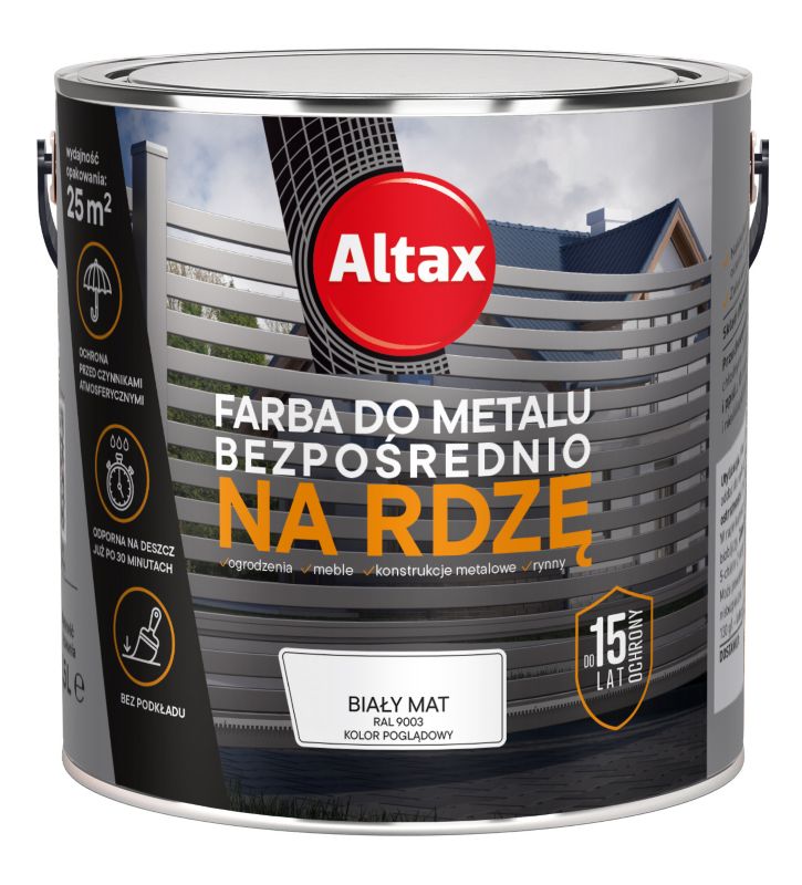 Farba antykorozyjna Altax biały mat 2,5 l
