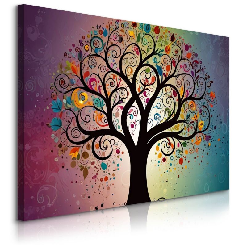 Obraz Muralo Drzewo Liście Abstrakcja Styl Boho 100x70 1 szt.