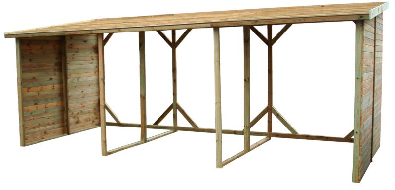 Drewutnia XXL Wellton wiata na drewno 500 x 200 cm 1 szt.