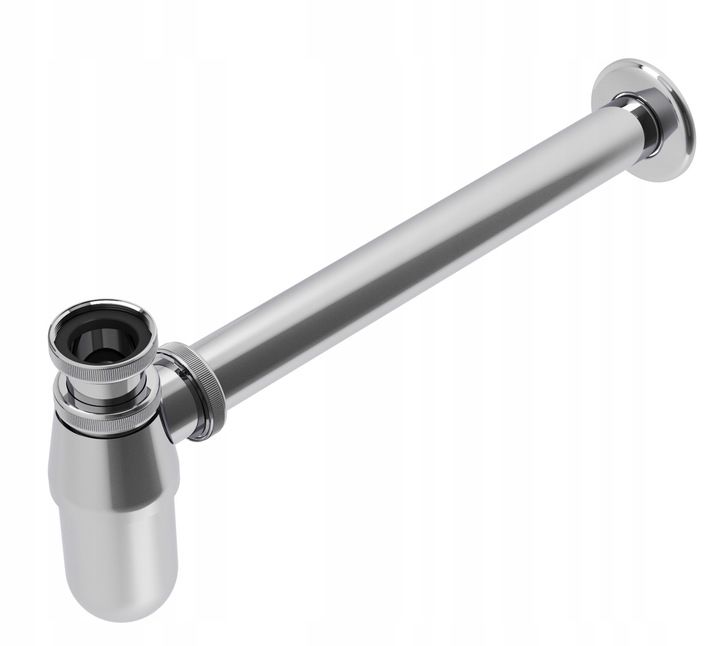 Syfon Umywalkowy Granitan Mosiężny Umywalka Chrom Okrągły 1 szt.