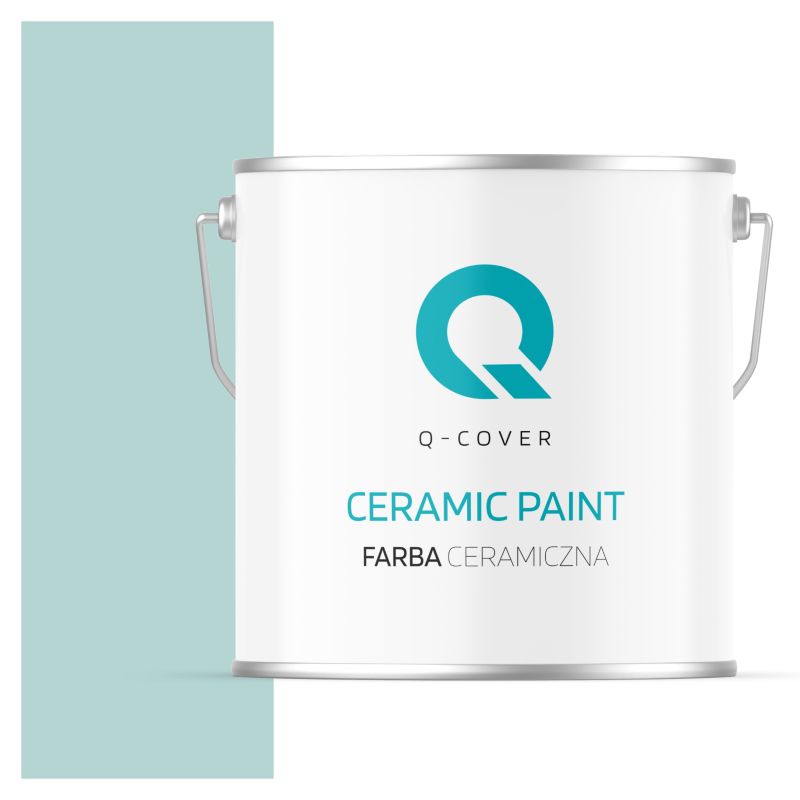 Farba Ceramiczna Do Ścian i Sufitów Q-Cover Miętowy jasny H1561 Głęboki Mat 5L