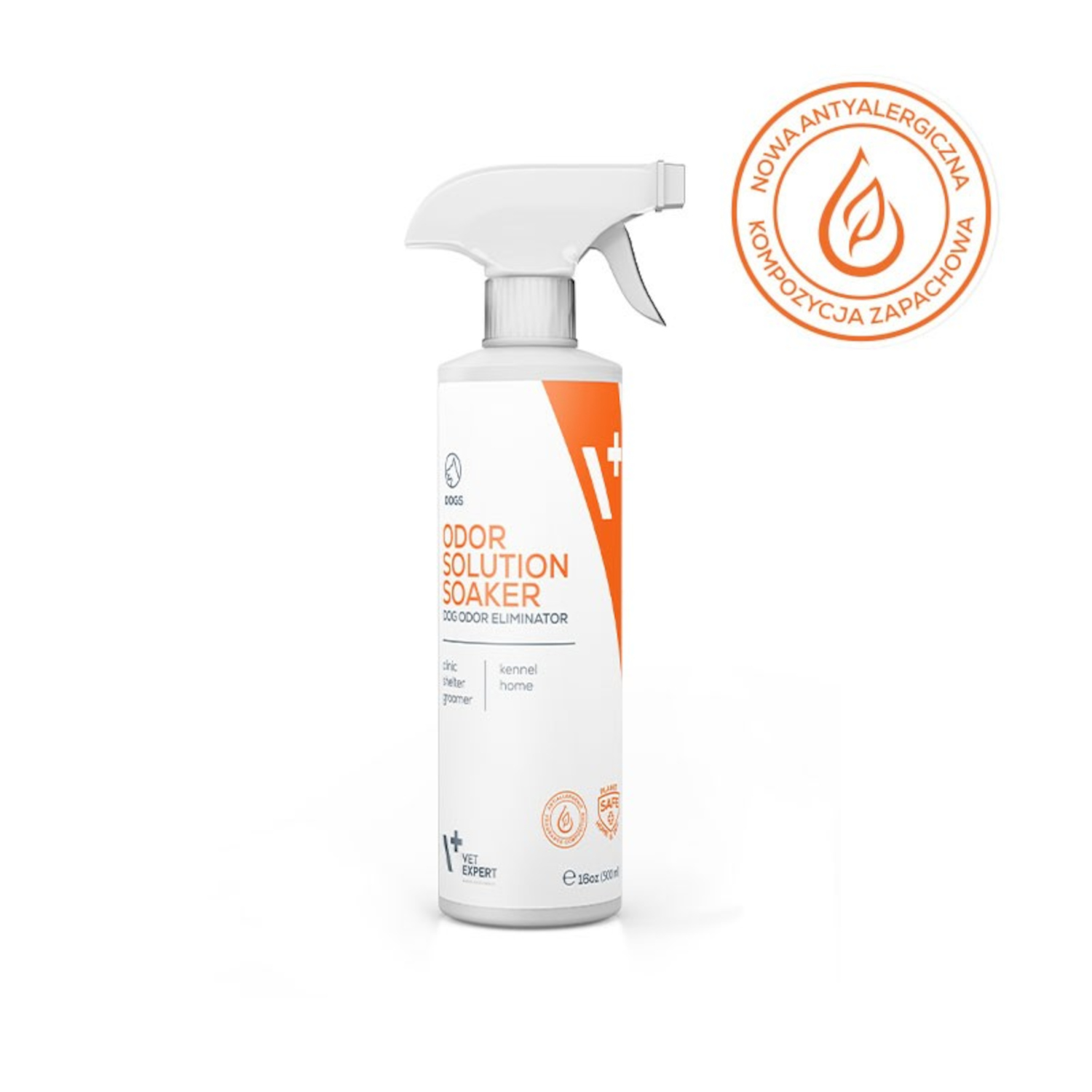 VET EXPERT DOG ODOR ELIMINATOR + TRIGGER - neutralizator zapachów psów 500 ml