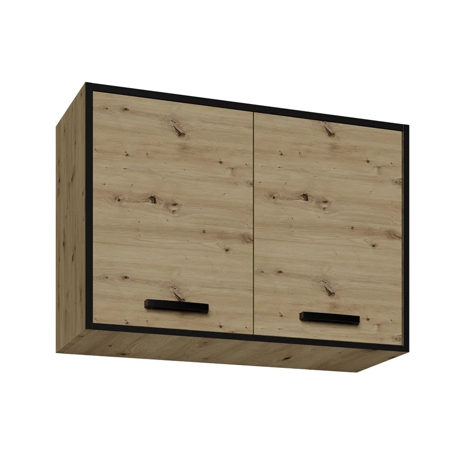 Black and White Style Szafka kuchenna górna GABRIELA Dąb Artisan 80 cm