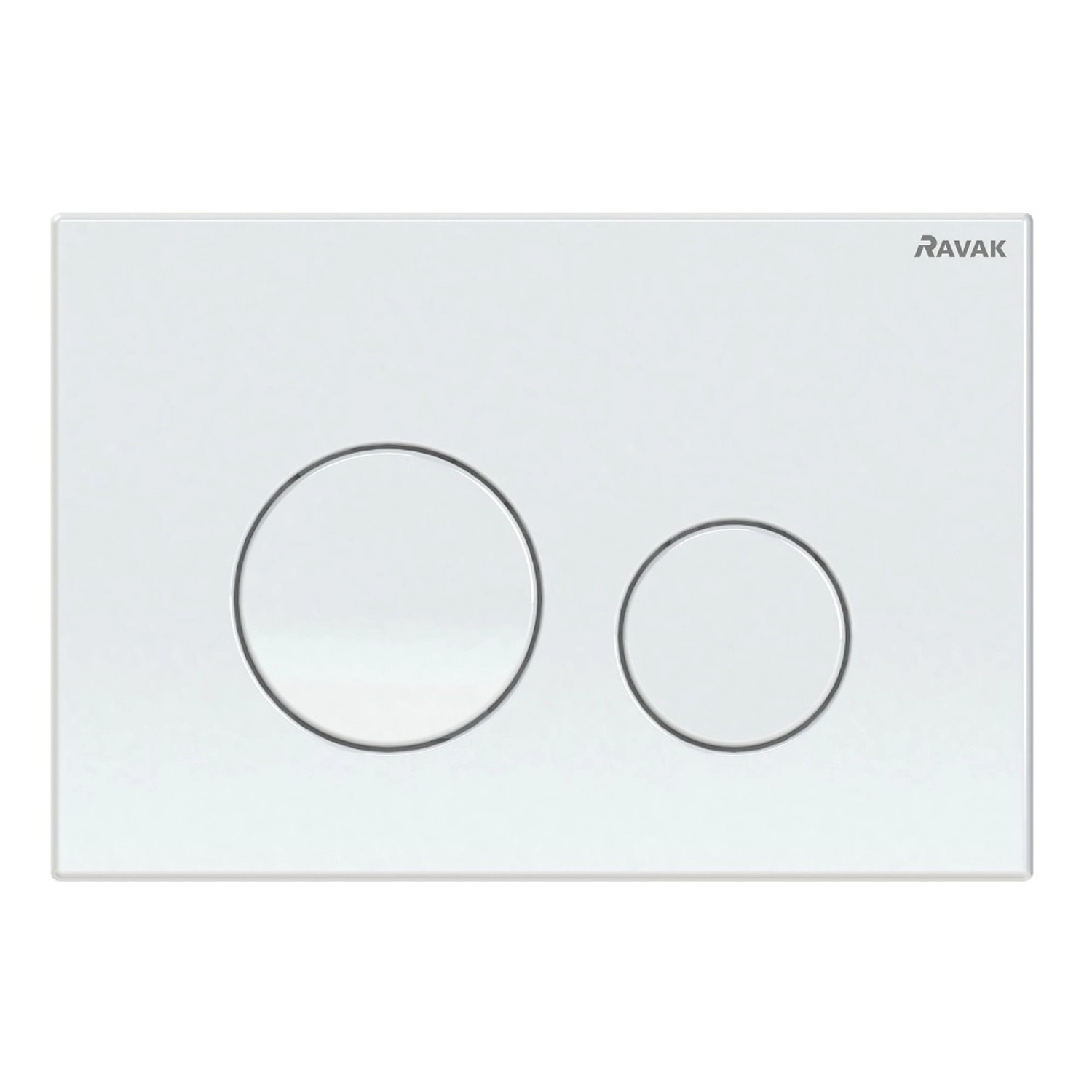 Ravak Przycisk do stelaża Circle WC dwudzielny biały