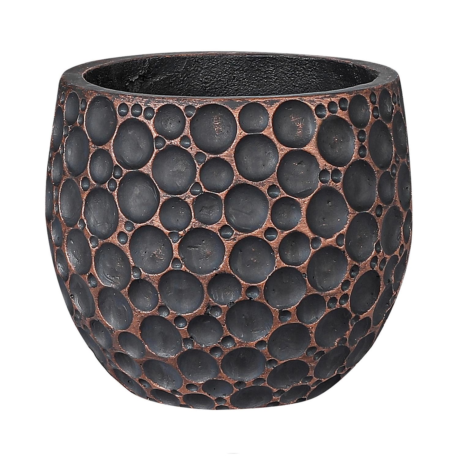 Donica Toluca M szara pozłacana 34 x 31 cm