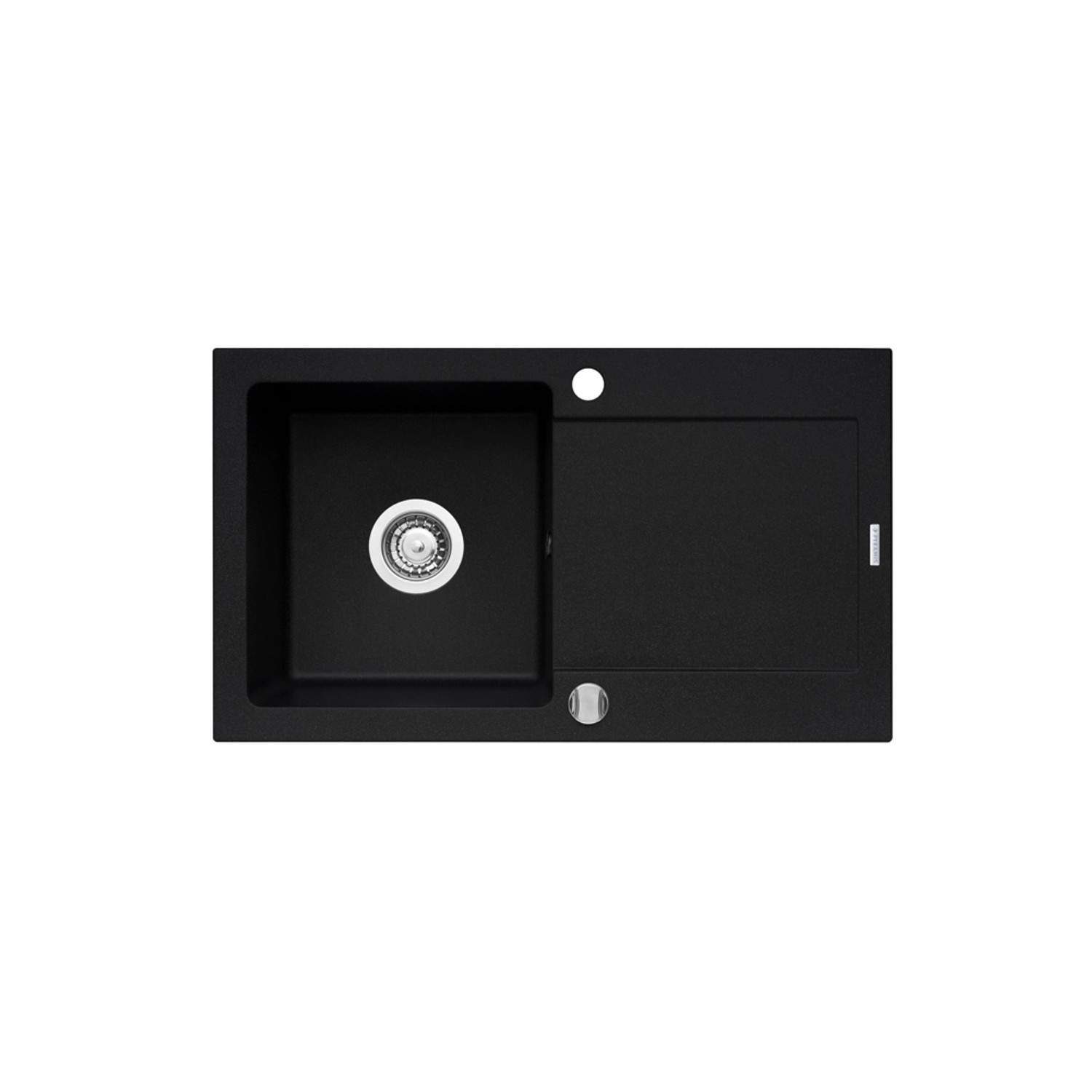 Pyramis Zlewozmywak Poros L 1-kom. karbon 76x44 cm