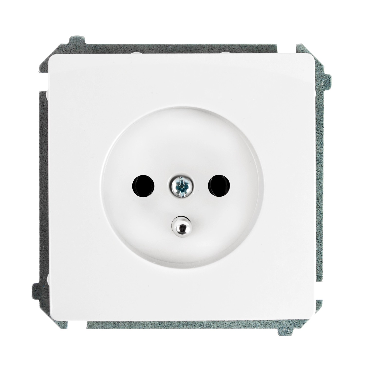 Simon Gniazdo Basic Moduł 2P+Z białe