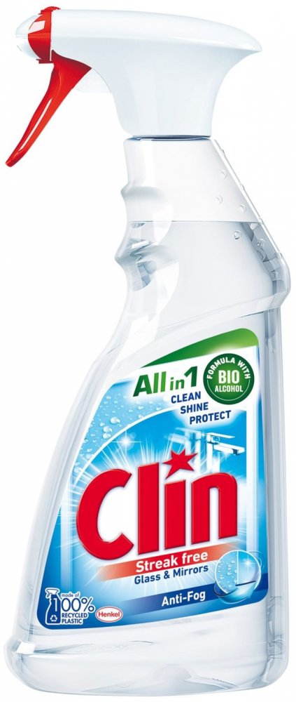 Płyn do mycia szyb Clin Anti-Fog, z rozpylaczem, 500ml