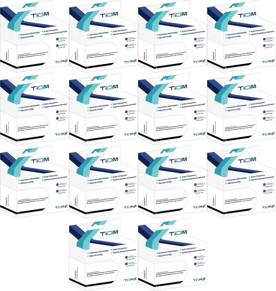 14x Tusz Tiom Ti-B529BXN (LC529XLBK), 2400 stron, black (czarny)