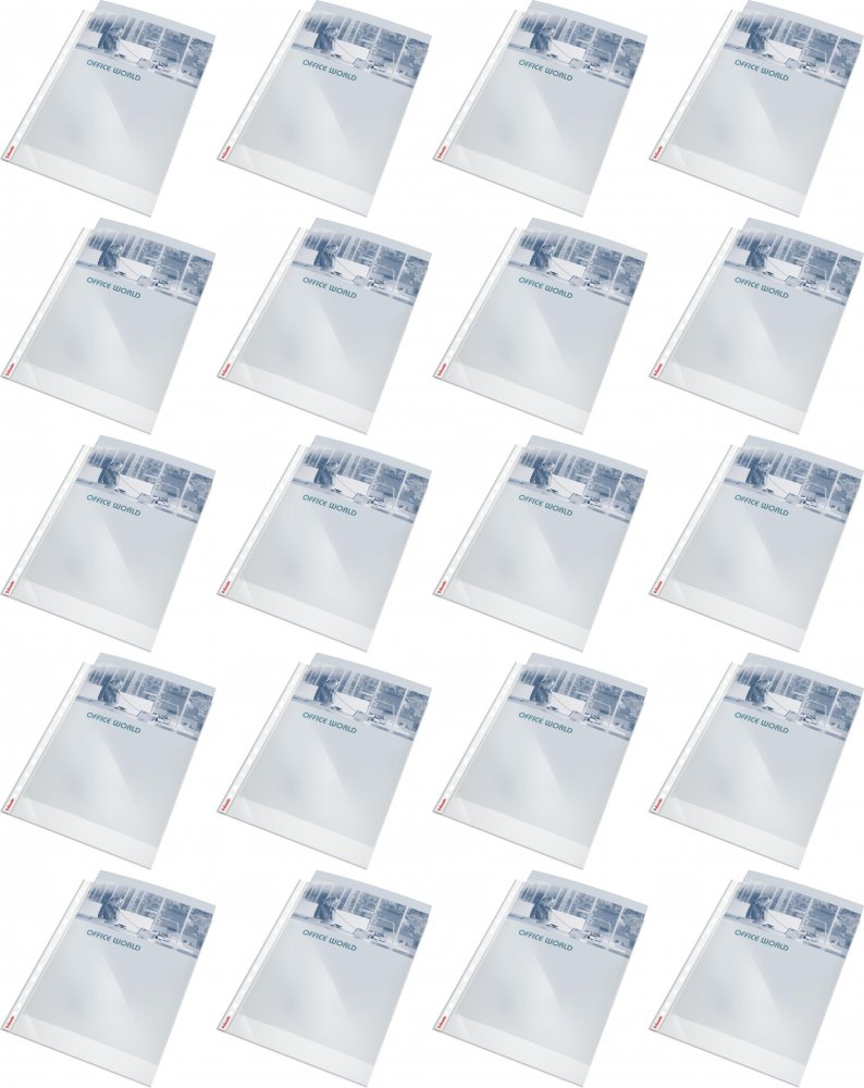 20x Koszulki krystaliczne Esselte, A4, 55μm, 10 sztuk, transparentny