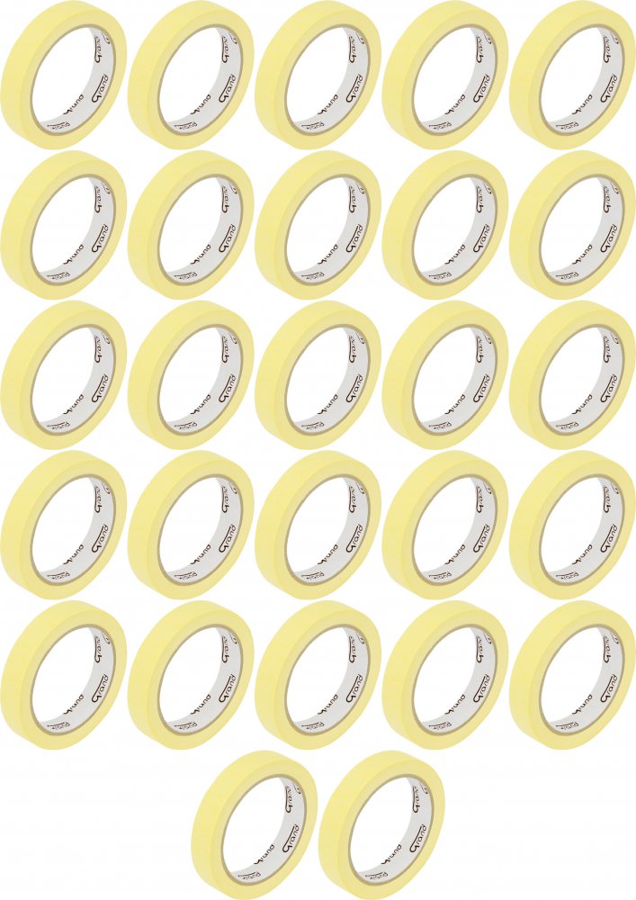 27x Taśma lakiernicza Grand, 25mmx40m, żółty