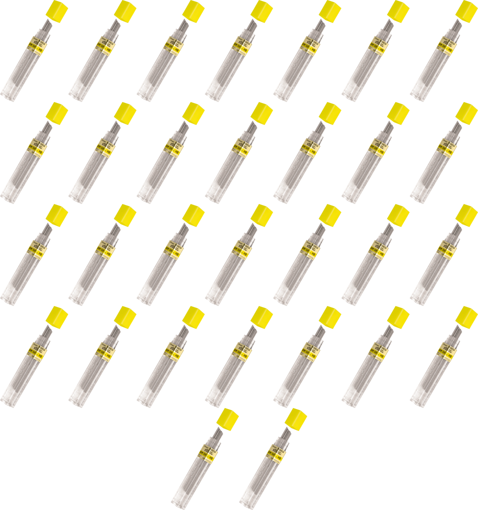 36x Grafity ołówkowe Pentel, 0.9mm, HB