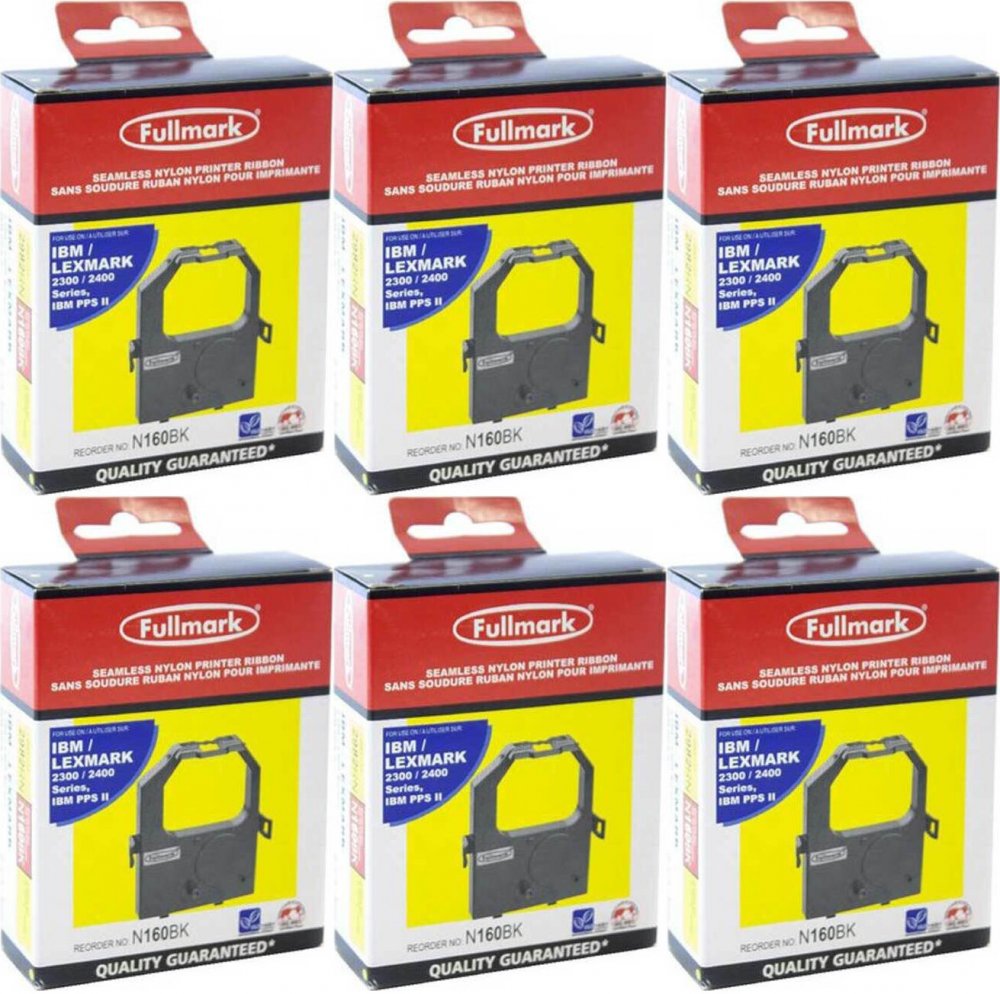 6x Taśma Fullmark do drukarki igłowej, black (czarny)