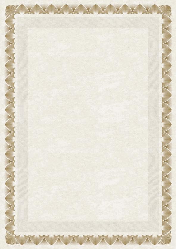 Dyplom Arkady Galeria Papieru, A4, 170g/m2, 25 arkuszy, złoty