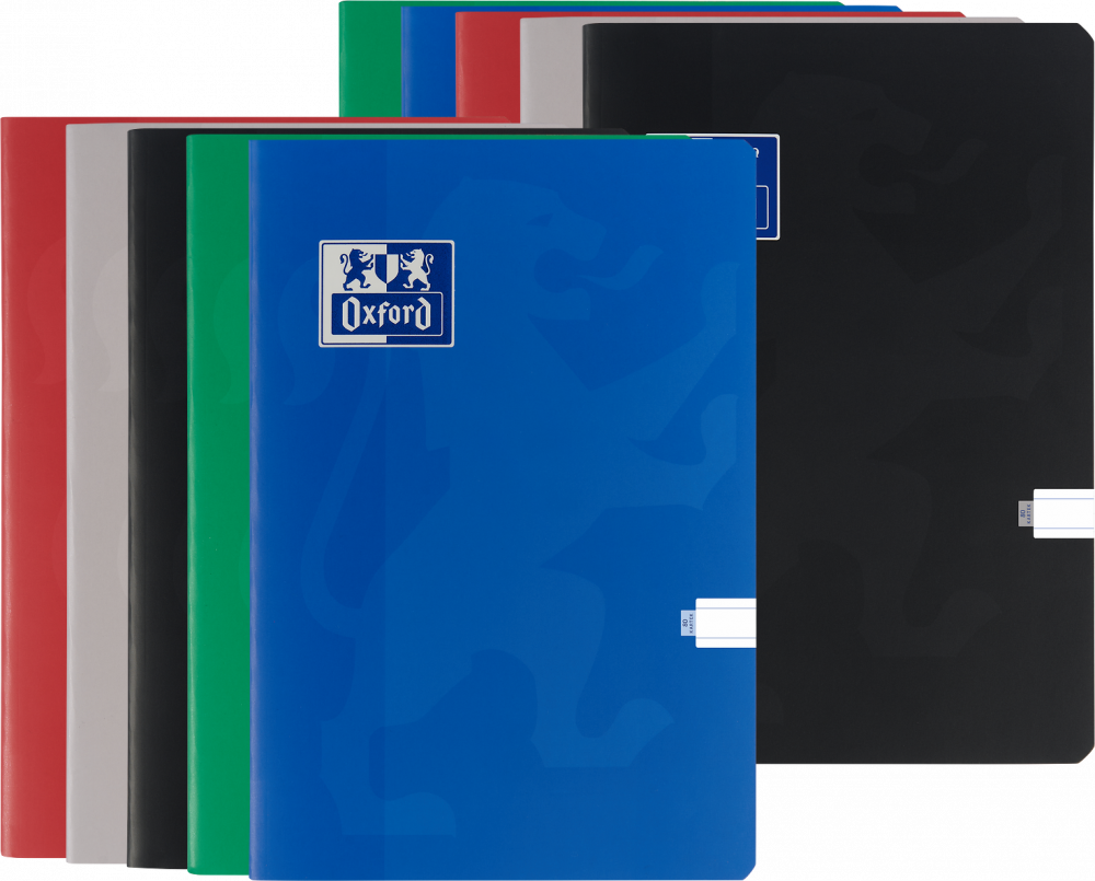 10x Zeszyt w linie Oxford Esse, A5, miękka oprawa, 80 kartek, mix kolorów