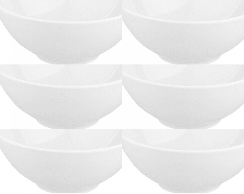 6x Talerz głęboki MariaPaula Moderna, 18cm, 350ml, porcelana, biały