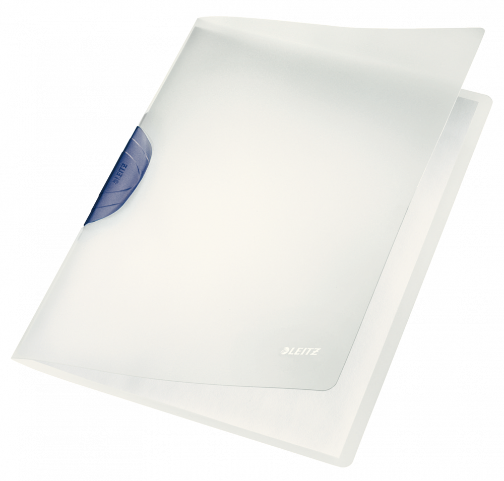 Skoroszyt plastikowy z klipsem Leitz ColorClip Magic, A4, do 30 kartek, szary