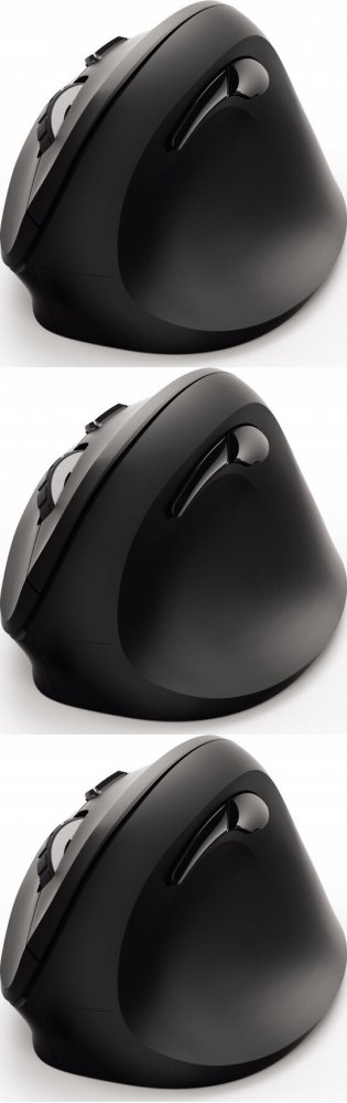 3x Myszka bezprzewodowa Hama EMW-500, pionowa, optyczna, czarny