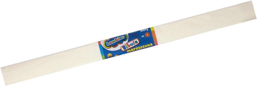 Bibuła marszczona Bambino, 200x50cm, biały
