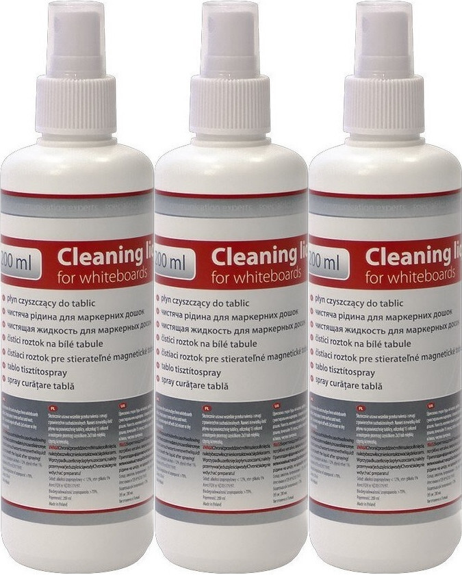 3x Płyn do czyszczenia tablic 2x3, 200ml