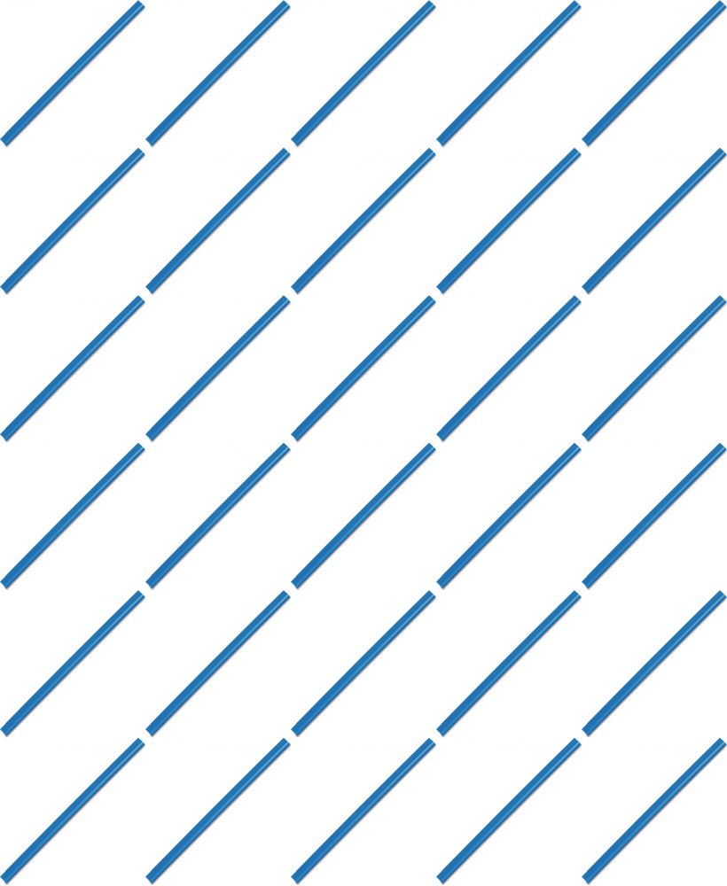 36x Listwa wsuwana Durable, 6mm, do 60 kartek, 1 sztuka, niebieski