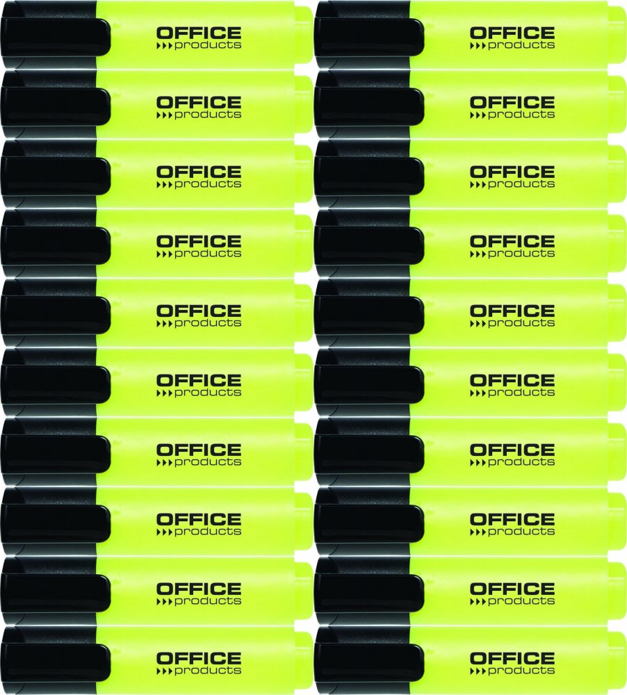 20x Zakreślacz Office Products, ścięta, żółty