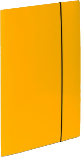 Teczka kartonowa z gumką VauPe Soft, A4, 450g/m2, 20mm, żółty