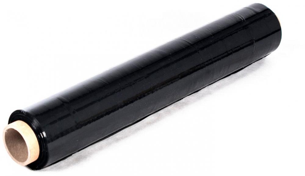 Folia stretch, 0.5x144m, 1.5kg netto, 23μm, czarny