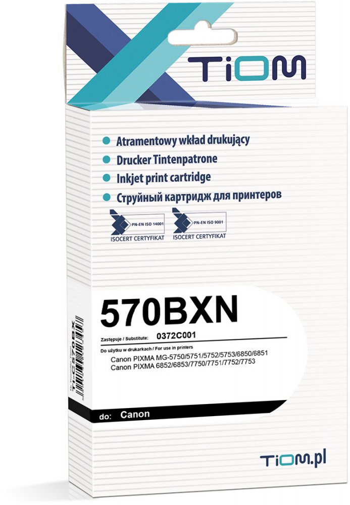 Tusz Tiom Ti-C570BX (PGI-570BK), 500 stron, black (czarny)
