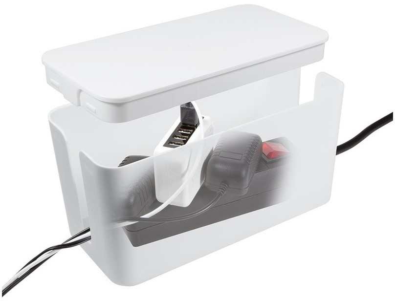 Organizer do kabli LogiLink Cable Box, 235x115x120mm, biały