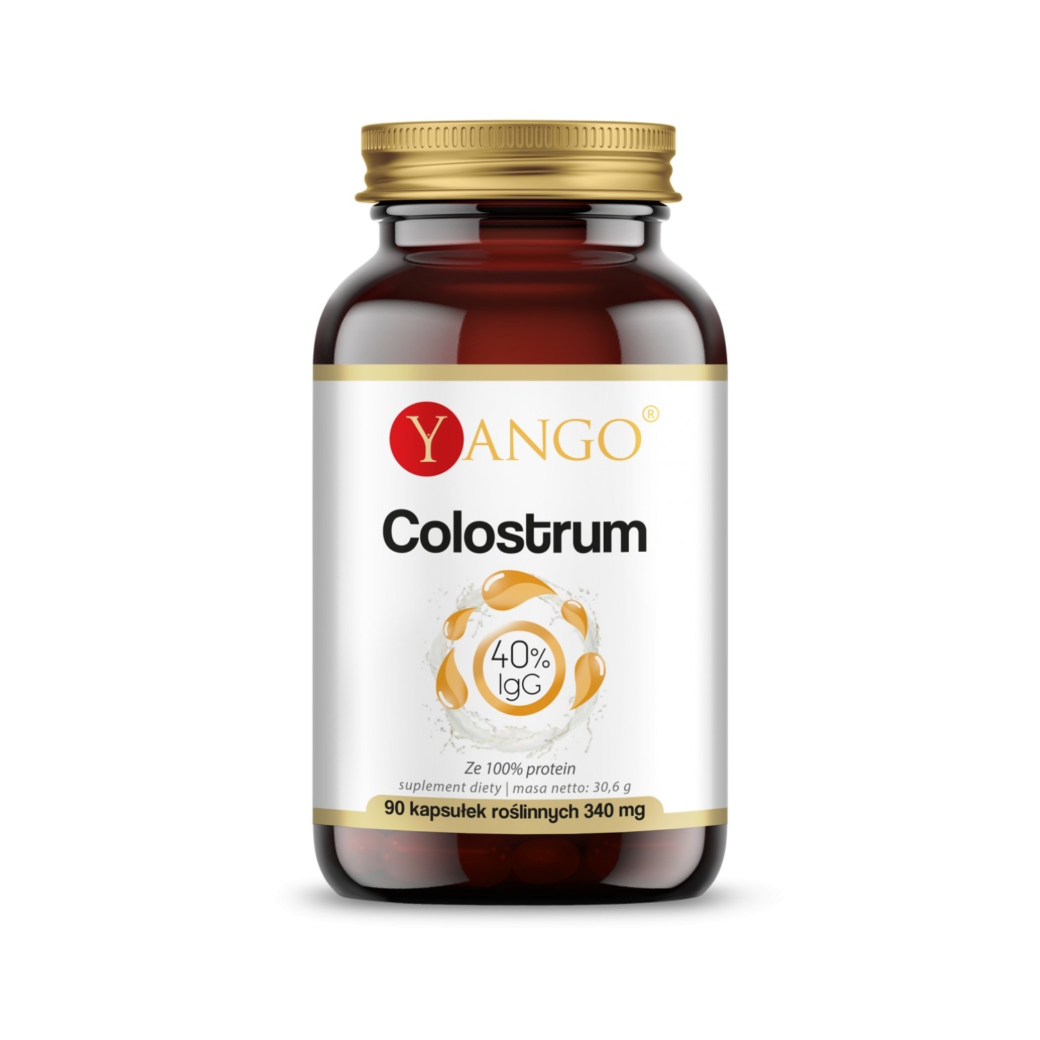 Yango colostrum 40% igg, 90 kapsułek