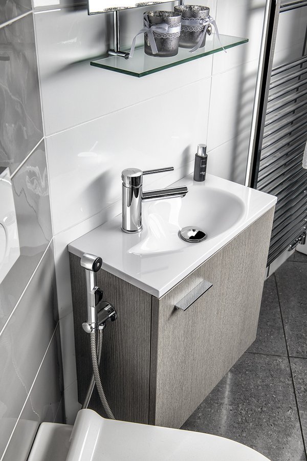 Sapho Aqua umywalka 50,5x25 cm meblowa prostokątna biała 10053