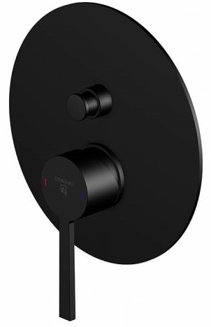 Steinberg 260 bateria wannowo-prysznicowa podtynkowa czarny mat 26021033S