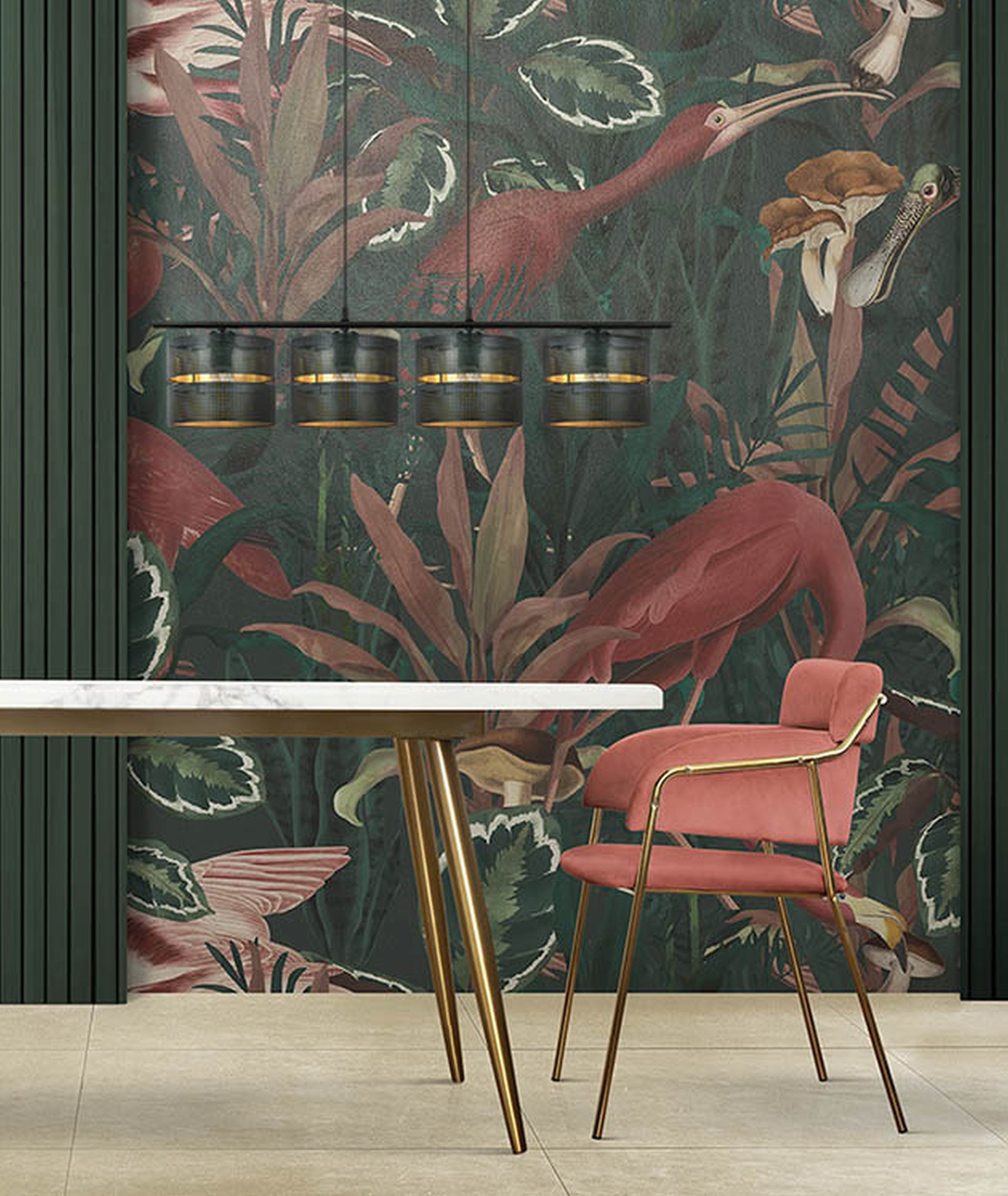 Kaja Zimbo lampa wisząca 4x40W czarny/złoty K-5223