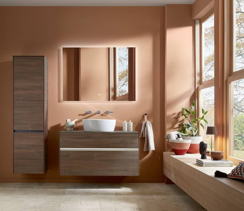 Villeroy & Boch Collaro szafka boczna 153,8 cm wysoka wisząca dąb Arizona C03300VH